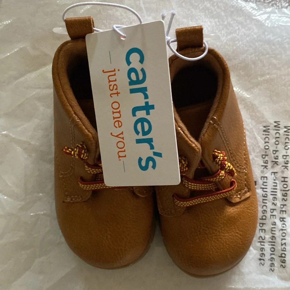 Baby leather look boots‎